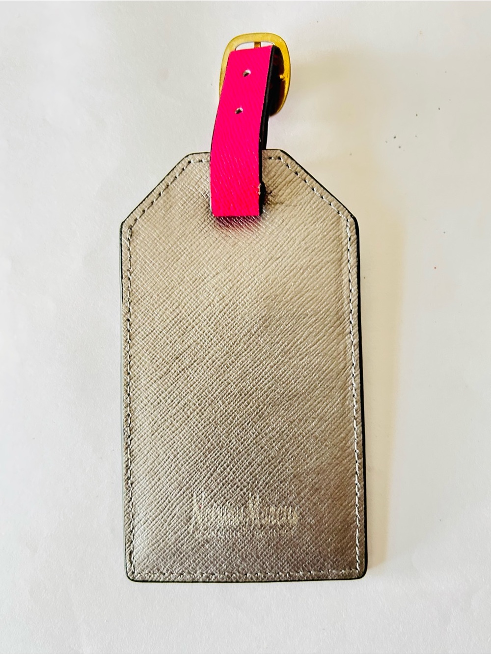 Neumann Marcus Metallic Luggage Tag